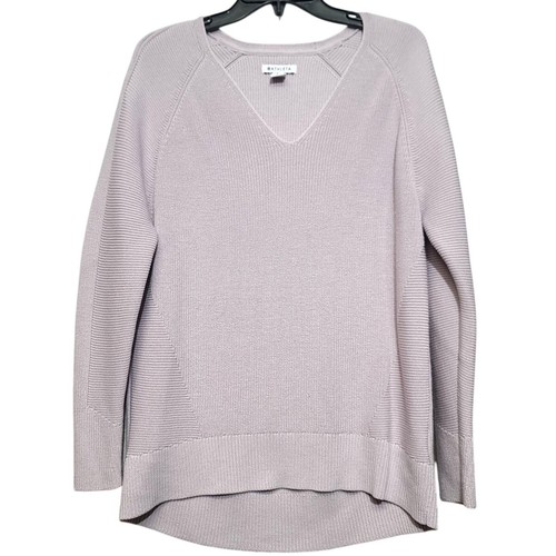 Athleta Purple Hanover V-Neck Sweater Size S Oversized - Picture 2 of 4