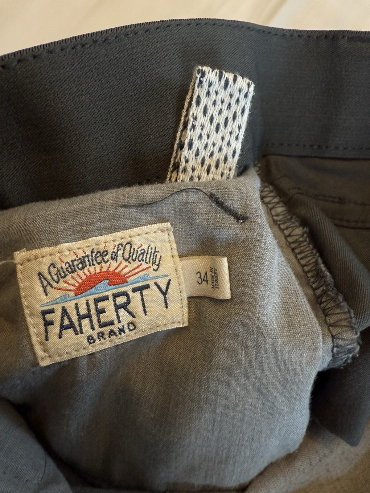 Faherty 5 Pocket Performance Pants Wolf Gray Mens… - image 8