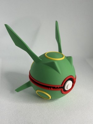 Pokemon Rayquaza | Themed 3D Printed Pokéball | Fan Art