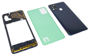 Original Samsung Galaxy A21S SM-A217F Akkudeckel Mittelrahmen Rahmen Frame Black