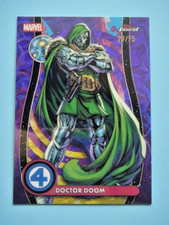 2025 Topps Finest Marvel Fantastic Four Doctor Doom Negative Purple Scope #27/75