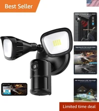 Wired Floodlight Camera - Smart Security Camera, 2600 lumens, 2.4G WiFi Outdo...