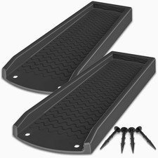 2 Pack Downspout Splash Block, 24" Rain Gutter Downspout Extensions/Extender ...