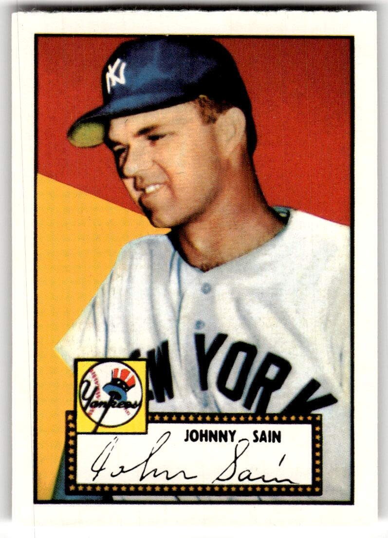 1983 Topps 1952 Reprint Series Johnny Sain #49