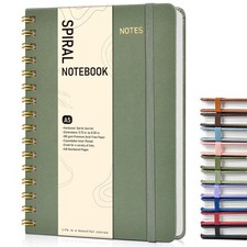 Dotted Spiral Journal Notebook, A5 Hardcover Spiral Journals for Women Men, 100