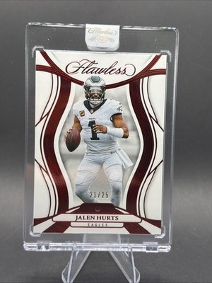 2025 Panini Flawless Jalen Hurts /25 Ruby Eagles 