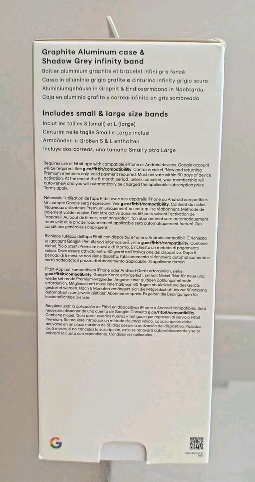 Fitbit Sense 2 Health and Fitness Smartwatch Built-In GPS Activity Tracker Grey - Image 3 of 4