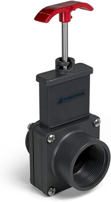 above Ground Pool Gate Valve - 1 1/2 Inch - Dual Threaded Shut off Slice Adapter