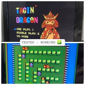 Tagin' Dragon Bunch Games (Nintendo, NES 1990) ⭐️RARE Authentic Cart TESTED✅️