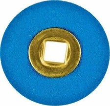 JSP BRASS CENTER BLUE ZIRCONIA DISC 7/8" 21mm coarse grit box of 100