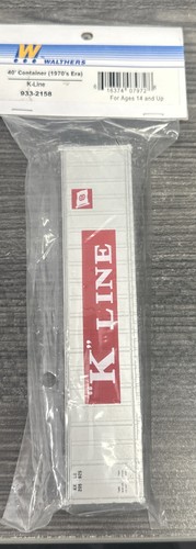 Contenedor Walthers HO #933-2158 40’ línea K nuevo en caja | Zustand: New