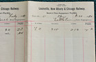 1891 Louisville New Albany & Chicago Railway Baggageman Way Bill Monon Railroad — photo 3