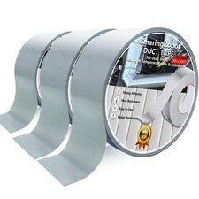 3pcs Duct Tape Heavy Duty for Ductwork Repair - 65 FT 2 Inch 190 m, 70Mesh