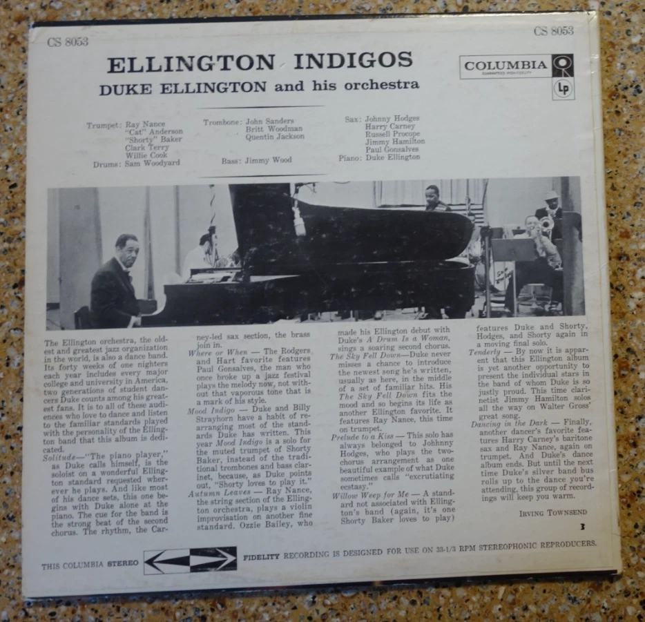 5 LP Vinyl Lot - JAZZ - Eddie Harris Sarah Vaughn Duke Ellington Krupa & Rich - Image 3 of 4