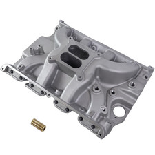Dual Plane Style Aluminum Intake Manifold Satin 7105 For Ford 352 360 390