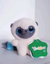 Aurora Yoohoo & Friends Lemur Keyring 5" Bushbaby Blue Lemur Soft Plush Toy 13cm