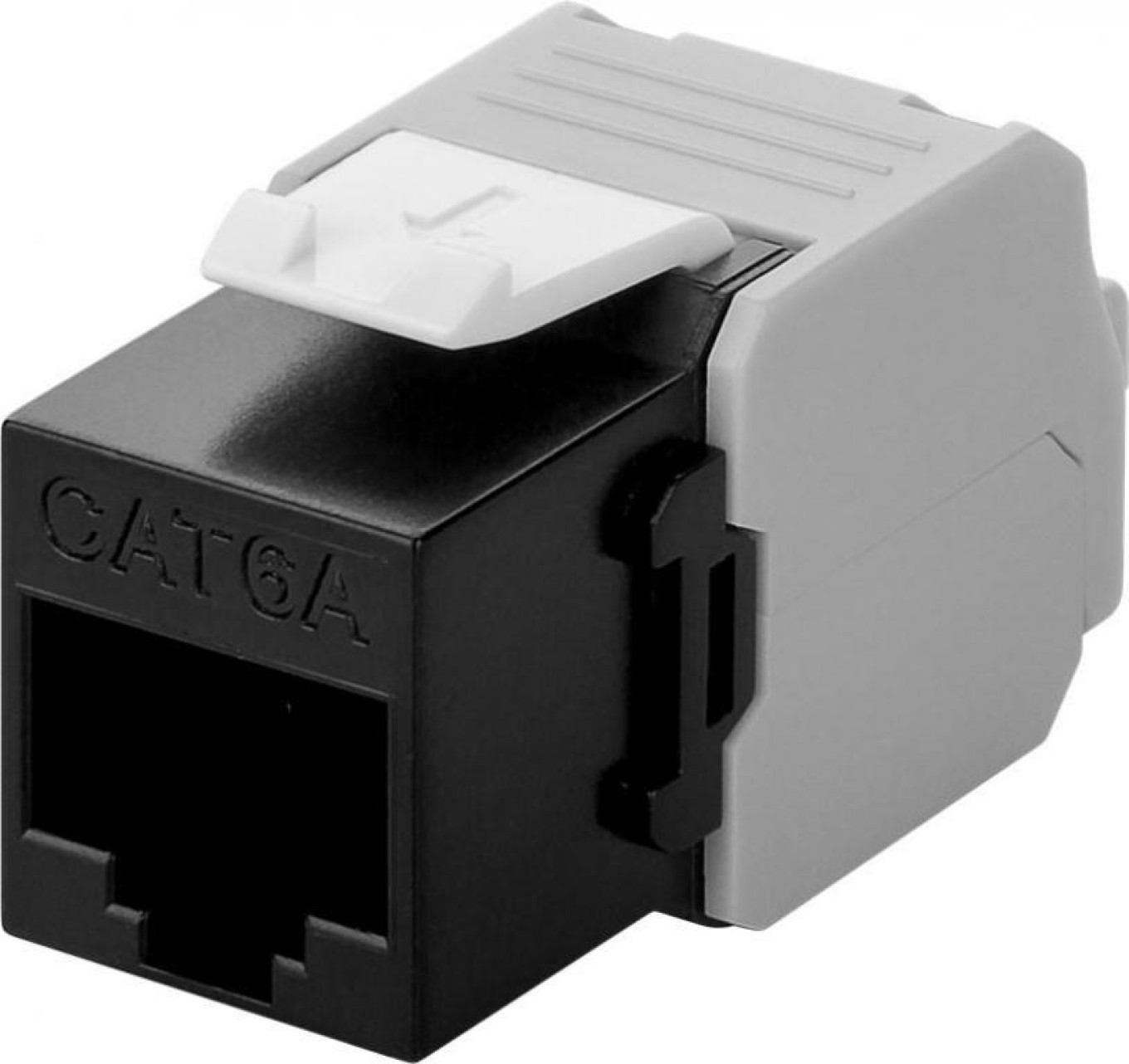Goobay 90692 Keystone Modul Rj45 Kupplung Cat6 A Verbinder Rj 45 Stecker Schwarz Modulo Rj45 Da Incasso Keystone Cat 6A 1 Pz. - Immagine 3
