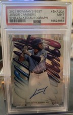 2023 Bowman's Best Junior Caminero Shellacked RC Auto Lava Refractor PSA 9 8/50