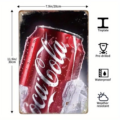 2D Flat 1pc Tin Metal Signs Painting Suitable for Living Room, Bedroom, Office 