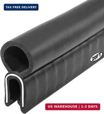 Automotive Door Weather Stripping 20Ft Car Door Rubber Edge Trim Seal Strip Gask