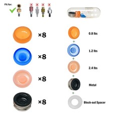 8Pcs US Dental Implant Universal Retention Caps Insertion Locator Abutment