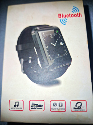 FLYLINKtech U Watch Smartwatch 40 mm Schwarz Gummiarmband Bluetooth Freisprechen