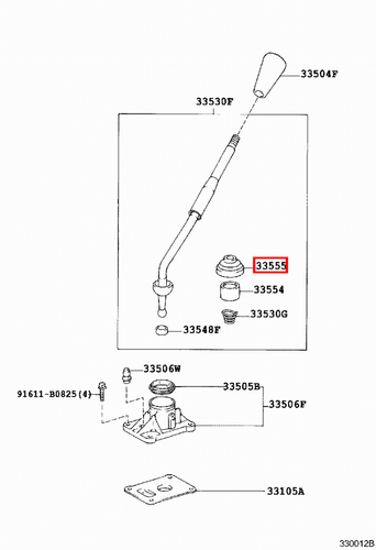 Genuine Hilux LN105 LN100 KZN205 KZN165 KZN130 KDN170 Gear Shift Lever Boot - Picture 3 of 20
