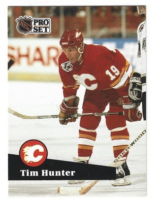 1991-92 Pro Set - Tim Hunter #366 Calgary Flames