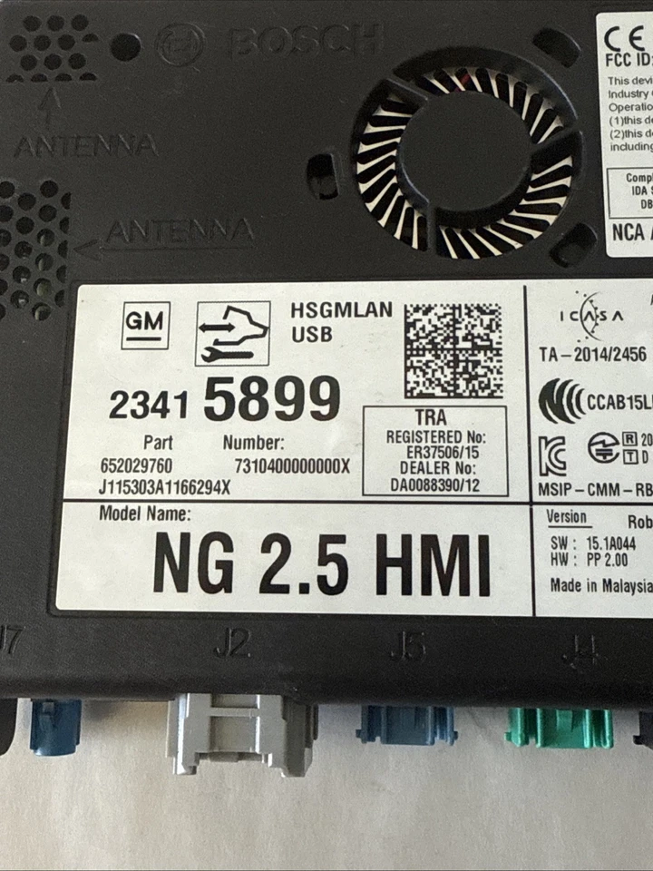 Chevrolet Silverado 1500 2016 2017 interfaz hombre-máquina HMI 23415899 OEM Foto 2 de 4