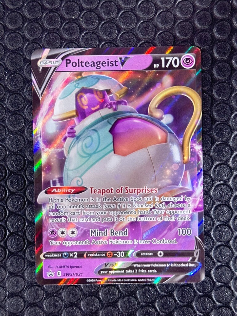 Polteageist V SWSH021 SWSH: Sword & Shield Promo Cards Holo Near Mint