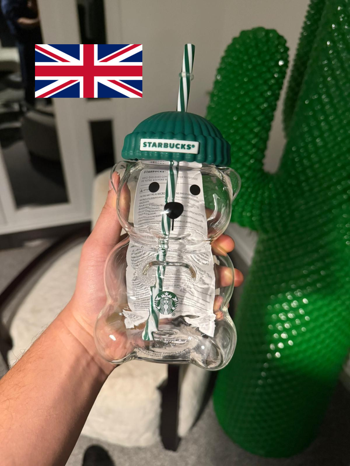 Starbucks Bearista Bear Cup Glass