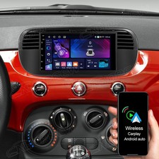 Per Fiat 500 2007-2015 4+64G Android 15 Autoradio Apple CarPlay Navi RDS + Fotocamera