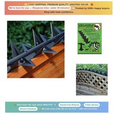 60mm High Anti-Climb Fence Spikes - Effective Security for Gardens & Walls