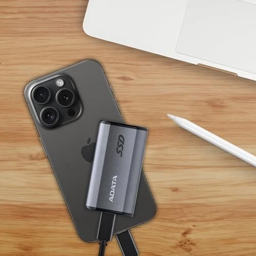 ADATA SE880 500GB External SSD Portable Ultra Fast Solid State Drive Blue - Image 4 of 4