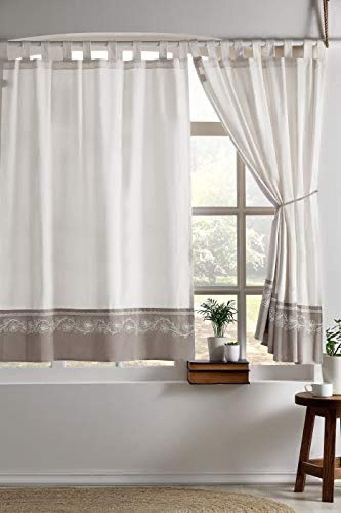 (TG. 167 W x 183 D cm Panel Size) Stanley Hamilton Hisar, Tab Top Heading, Room