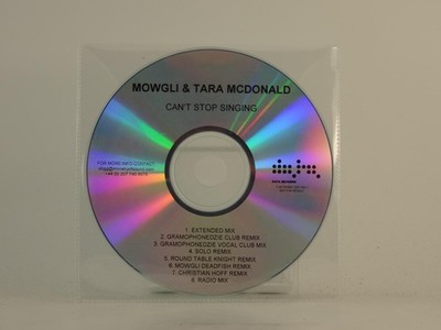 MOWGLI AND TARA MCDONALD CAN'T STOP SINGING (H1) 8 Track Promo CD Single includi