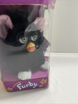 New In Box Furby 1998 TE Model 70-800 rare Black with GREEN Eyes