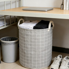 2 Pack Space Saving Foldable Storage Bin Portable Waterproof Laundry Basket