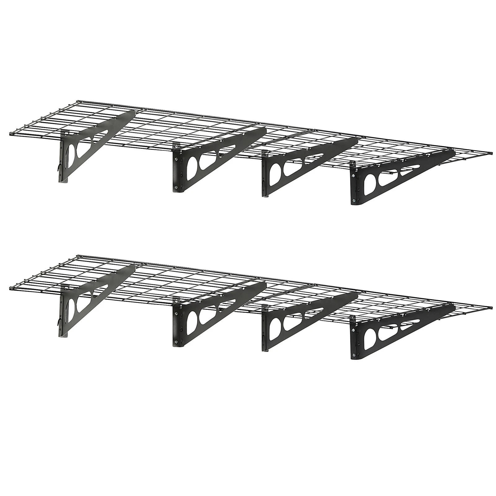 Klutch Wall-Mount Garage Storage Shelves, 7.9in.H x 36in.W x 24in.D, Black,
Opens in a new window or