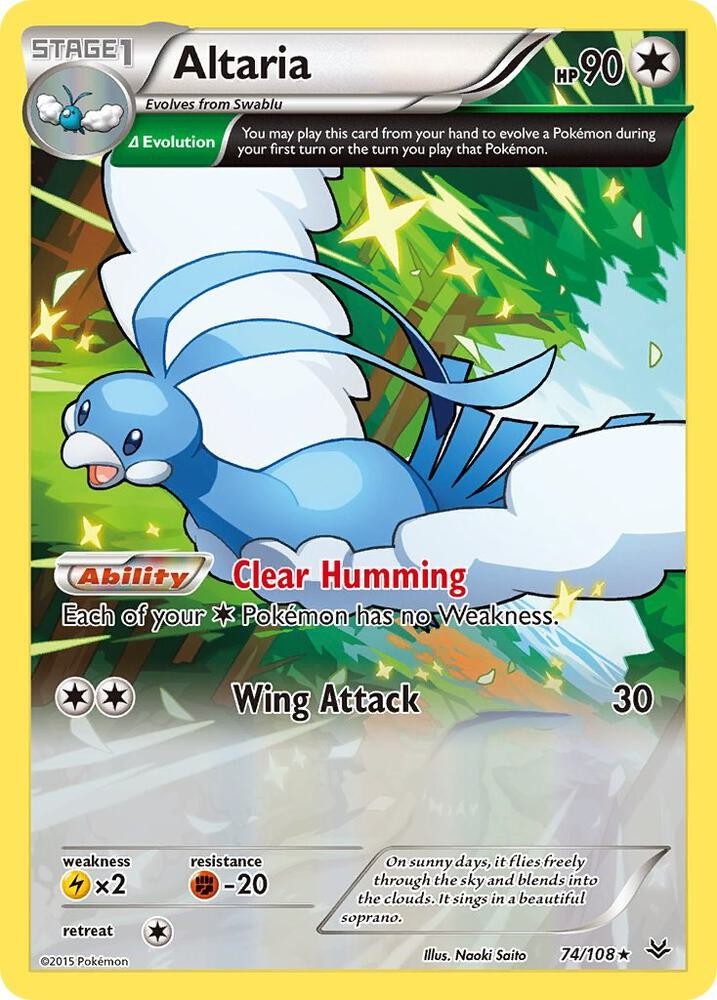 Altaria (74 Delta) Rare XY - Roaring Skies 74/108 MP