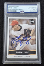 2004 BRAD LIDGE Signed Upper Deck Baseball Card-HOSTON ASTROS-PSA
