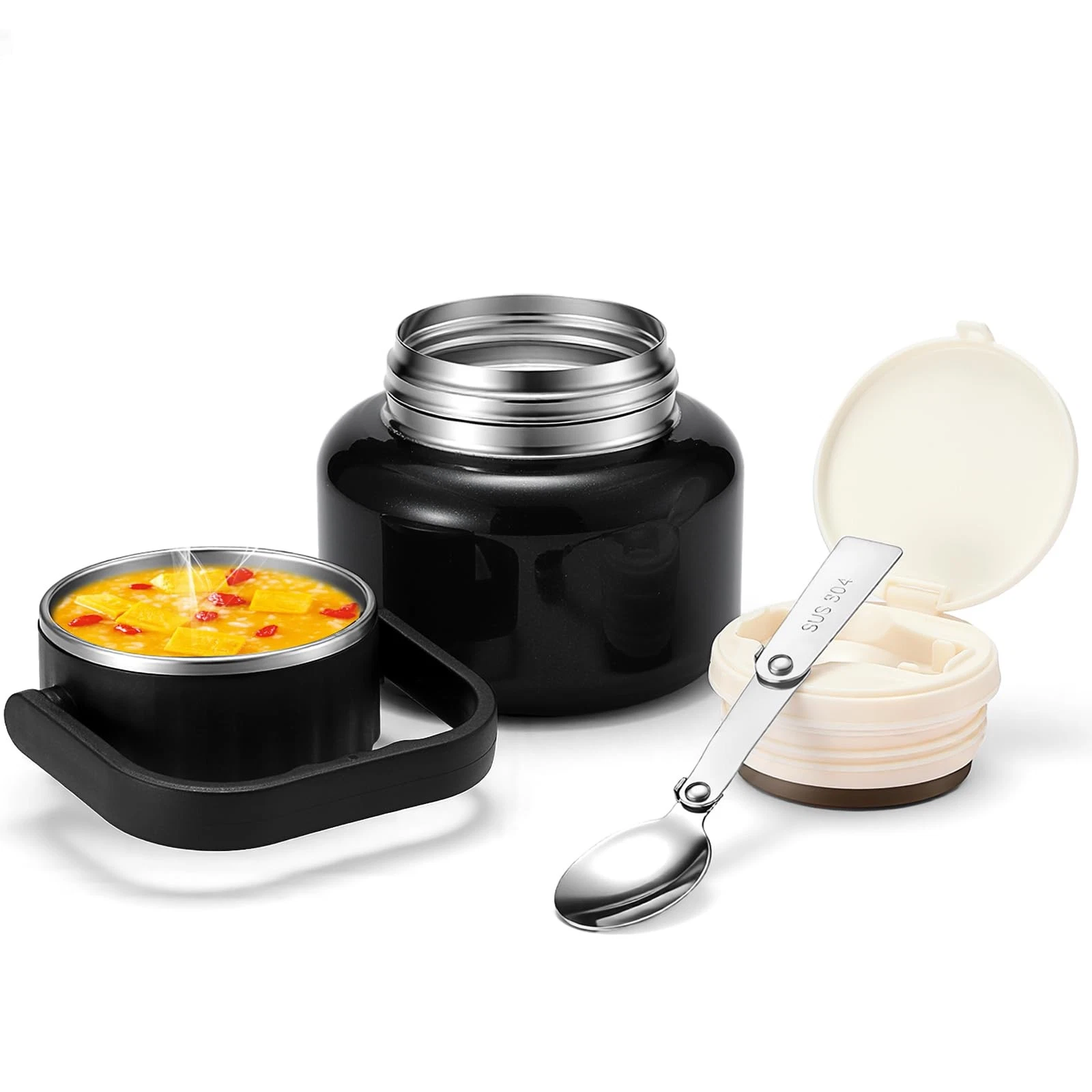 16.9oz Soup Thermo for Hot Food Kids & Adults, 316 Stainless Steel Insulated ...