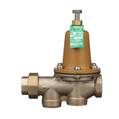 Watts 0009257 LF25AUB-Z3 3/4'' Water Pressure Reducing Valve, NPT Union x FPT