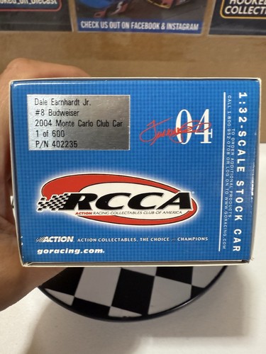 RARE* Dale Earnhardt Jr. #8 Budweiser 2004 1/32 RCCA CLUB CAR Nascar Diecast - Picture 11 of 12