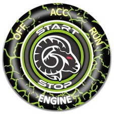 Car Push Start Button Cover for Dodge RAM Truck 1500 2500 3500 4500 5500 Green