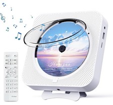 Bluetooth Portable Home CD Music Player with Remote Control, Timer