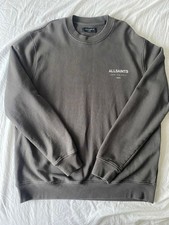 All saints mens jumper large grey 100% cotton brand new