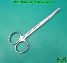 5 Mayo Scissors 5.5" Curved Surgical O.R, GRADE NEW