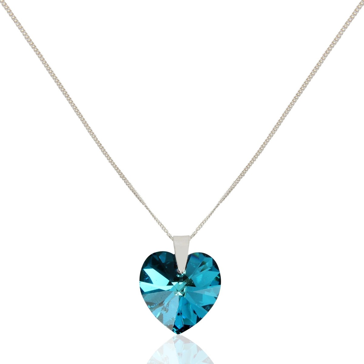 Sparkling crystal heart pendant made from Swarovski Crystal With