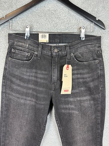 Levi's 511 Jeans Mens Size 30x30 Slim Stretch Dark Wash Denim Jeans Mens New - Picture 2 of 19